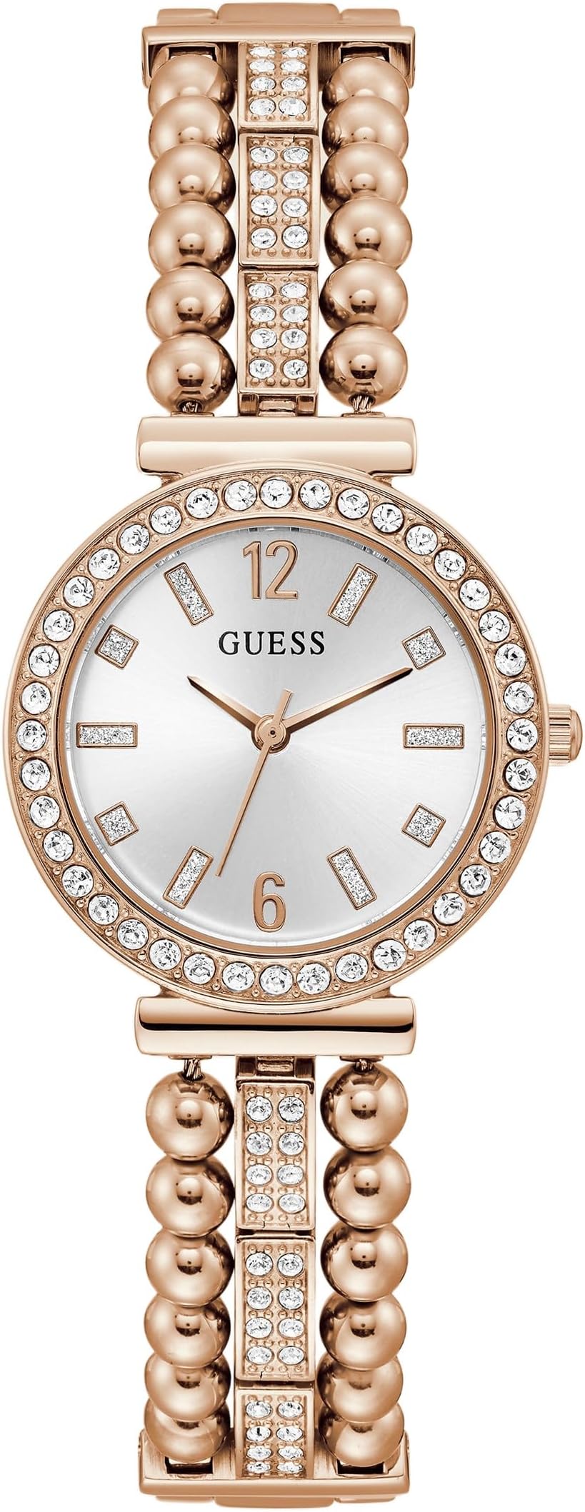 Guess Ladies Dress Ball & Crystal 30mm Watch