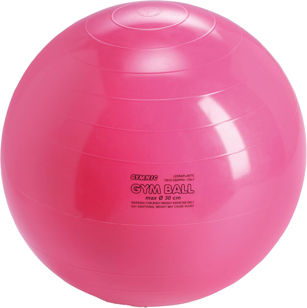 Pelota de terapia Gymnic Physio Balance, 12 pulgadas, rosa, soporta 300 libras
