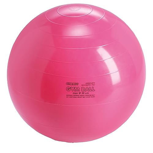 Gymnic Pelota para equilibrio, para terapia fisiológica, para hacer gimnasia, de 12 pulgadas de diámetro, color rosa.