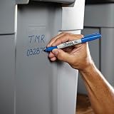 Sharpie Permanent Markers, Blue, Fine Tip, Bulk Set, 36 Count - For Plastic, Metal, Wood, And More – view 7