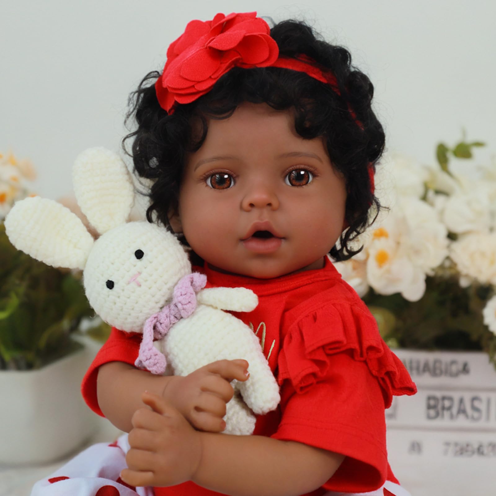 Aazon.co: SCO Reborn Baby Dolls Black Girl - 20 Inch Realistic