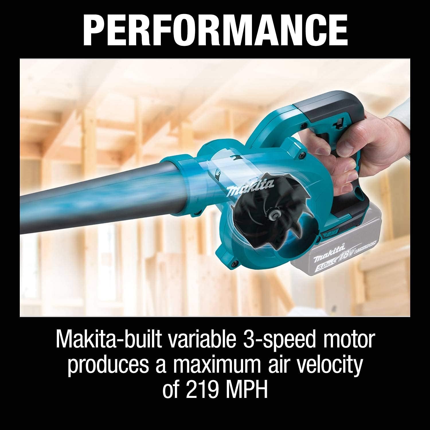 Makita XBU05Z-R 18V LXT Variable Speed Lithium-Ion Cordless Blower (Tool Only) (Renewed)