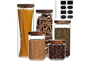 flrolove Glass Food Storage Containers | Kitchen Organization Made Easy