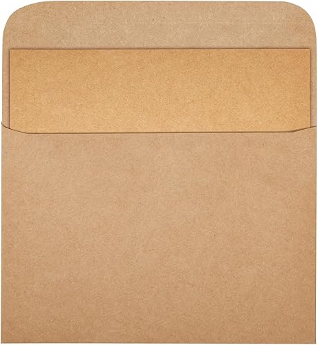 Miniatura 6 de Paquete de 100 tarjetas y sobres en blanco de 4 x 6, tarjetas de felicitación de papel kraft a granel para hacer tarjetas, bodas, cumpleaños, todas