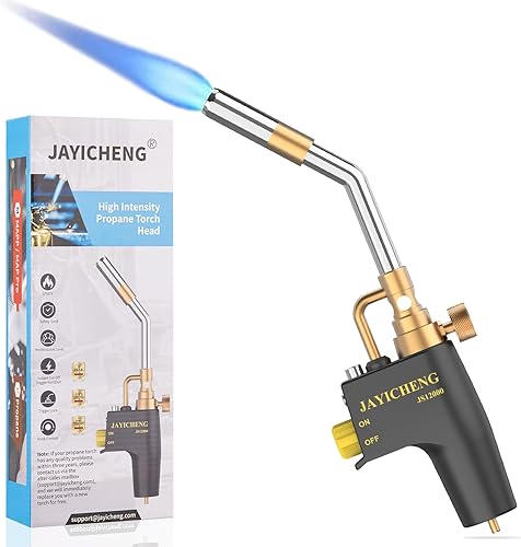 Cabezal de antorcha de propano, cabeza de antorcha de gas Mapp Map, JS12000 Cabezal de antorcha de gas de arranque de gatillo, combustible de