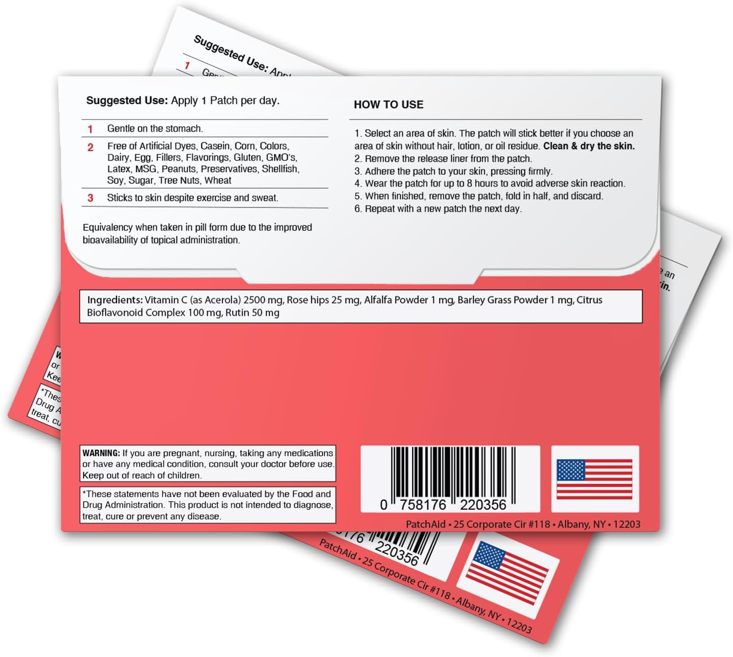 PatchAid C Plus Topical Patch 30-Day Supply