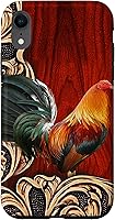 Vista 25 de Flowers Leaf Floral Rooster Wood PC Funda para iPhone 17