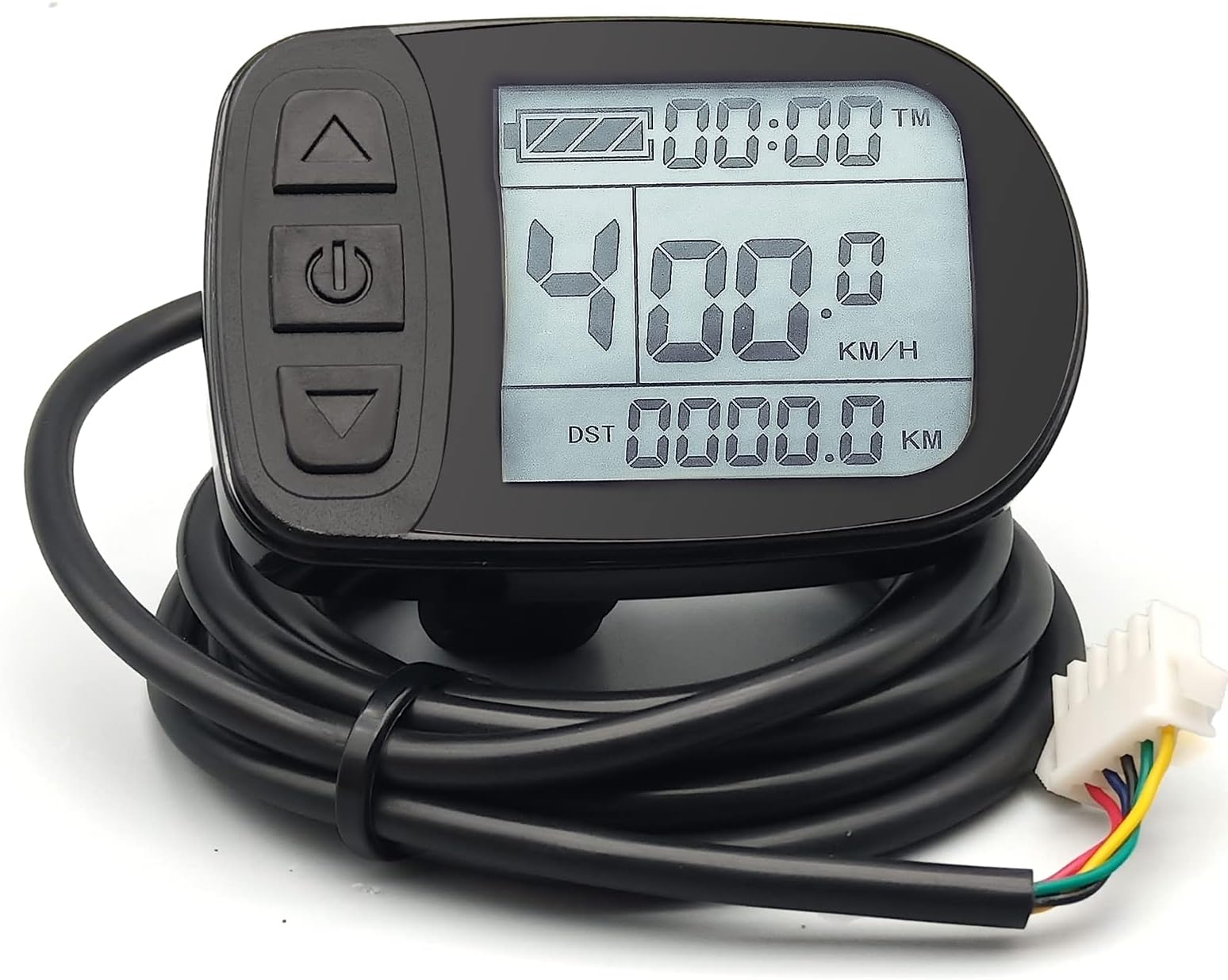 HUDAMZKY Electric Bike 24V 36V 48V KT LCD5 Ebike Display Kunteng Intelligent Control Panel Display for E-Bike Conversion Kit Parts KT Controller (LCD5 Plug)