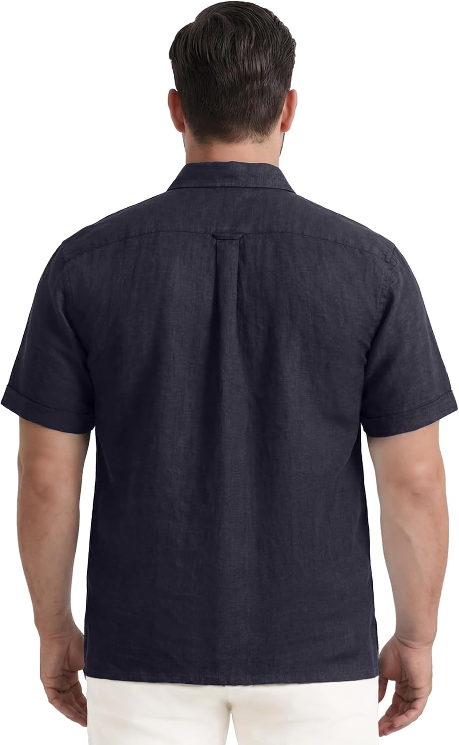 Izod Men's Big & Tall Luxury Classics Short Sleeve Solid Button Down Shirt