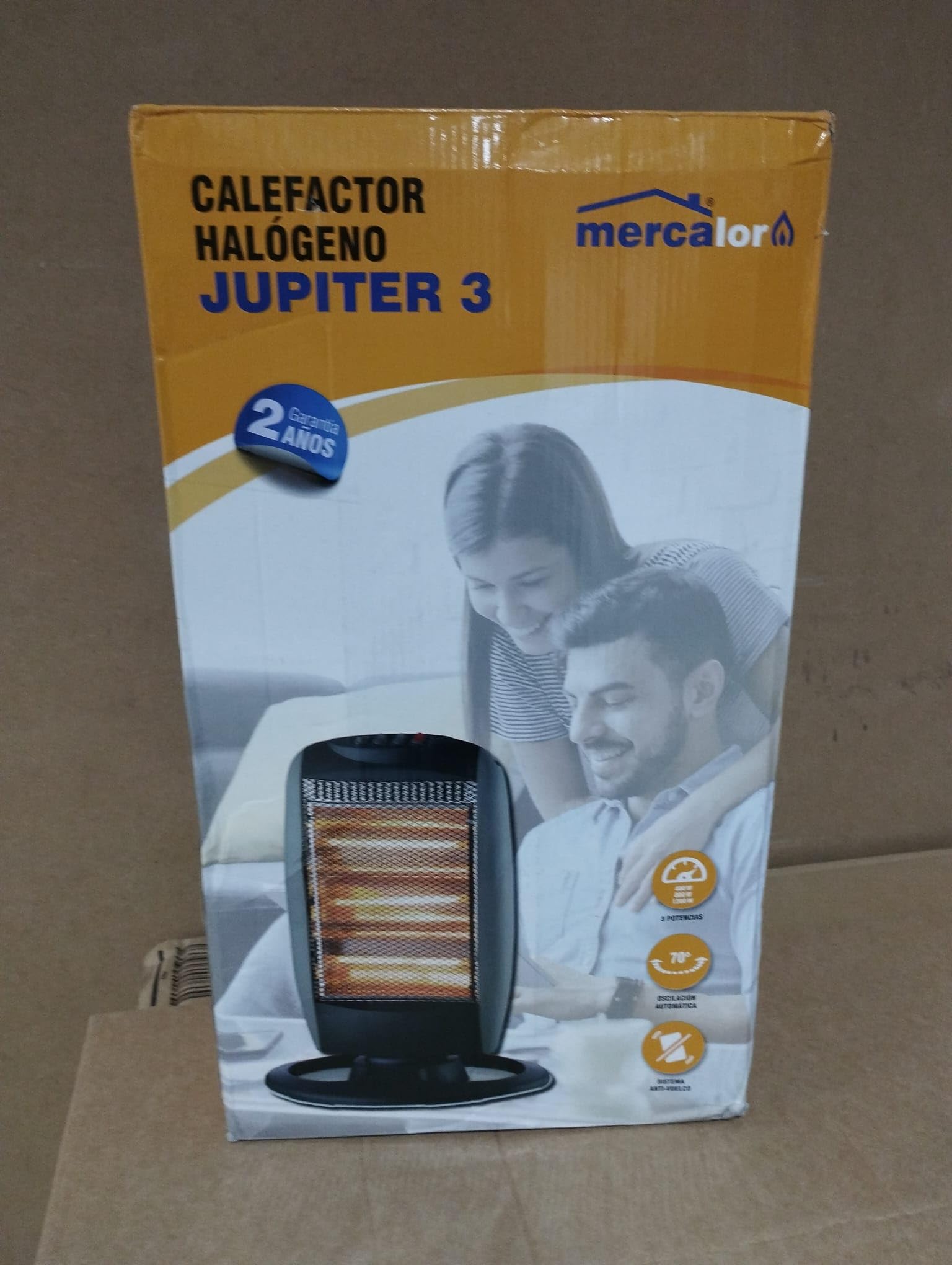 Suinga - Stufa alogena a pavimento oscurante, 400 W - 800 W - 1200 W