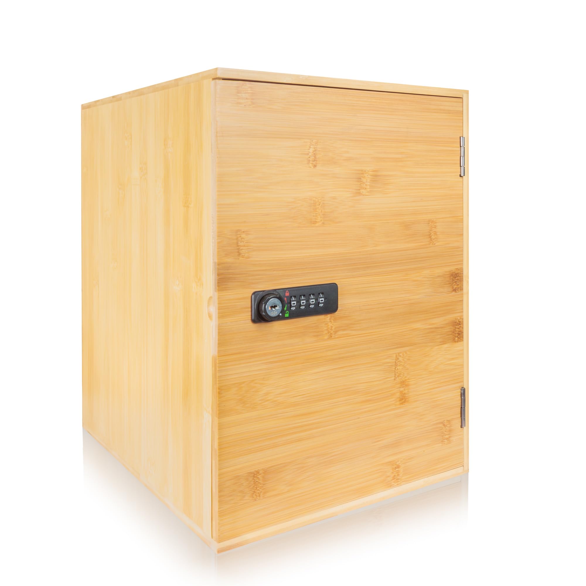 Surebox Lock Box XlBamboo26 Litre Lockable Box4 Digit Combination LockPremium Secure Home Storage from B&Q