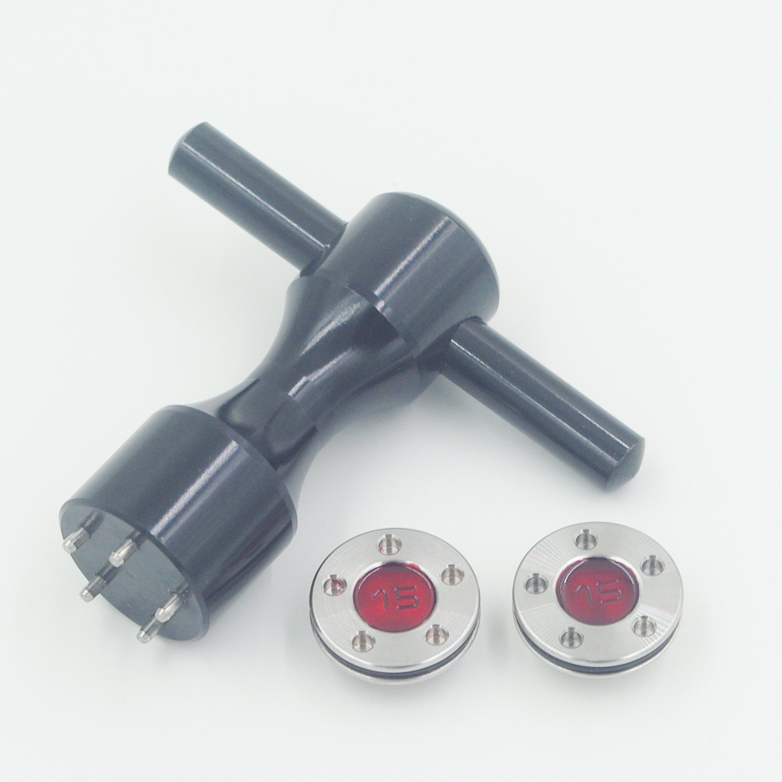 U-nique 2 x15g Golf Weight Kits (Red) + Wrench (Black) for Scotty Cameron Fastback & Squareback Putter (15 GR)