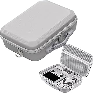 Mini 3 Pro RC Case, Portable PU Leather Storage Bag Carrying Case with Handle Storage Box Shoulder Bag Compatible for DJI Mini 3/Mini 3 Pro RC Controller and Accessories