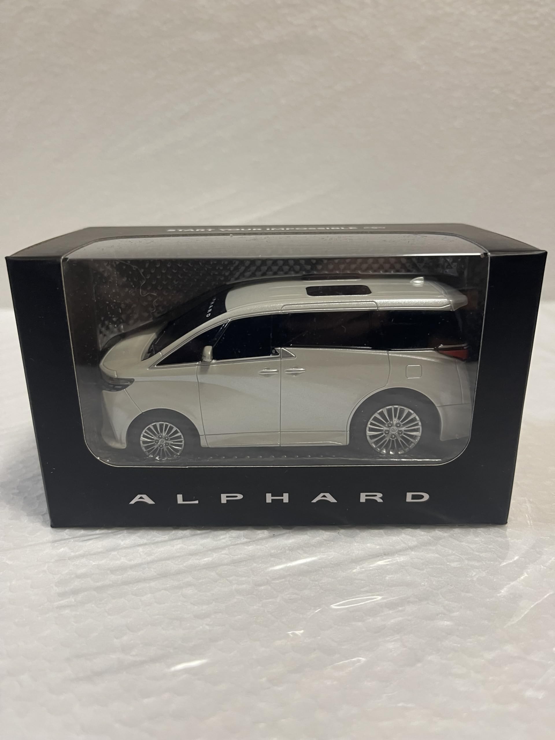 新型アルファード ミニカー カラーサンプル プラチナホワイトパール 