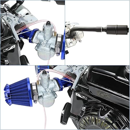 Miniatura 5 de YOXUFA VM22 - Kit de rendimiento para tubo de escape de carburador de etapa 2 para Predator 212cc 196cc Coleman CT200U CT200U-EX BT200X Baja Warrior