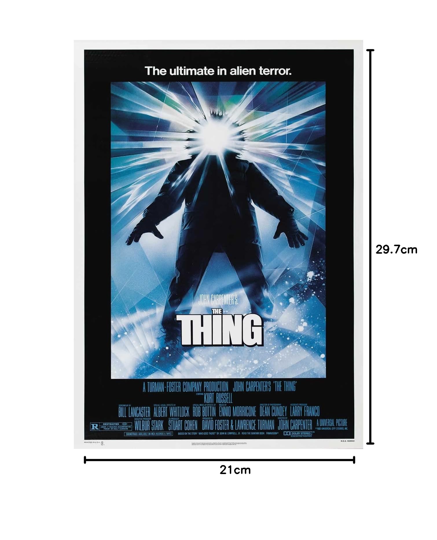 Papel Fotografico La Cosa Póster De La Película De Terror De Culto De John  Carpenter #2 Reimpresión 18x12 Pulgadas Aprox. - México Papel Fotográfico, image size:1510x1867