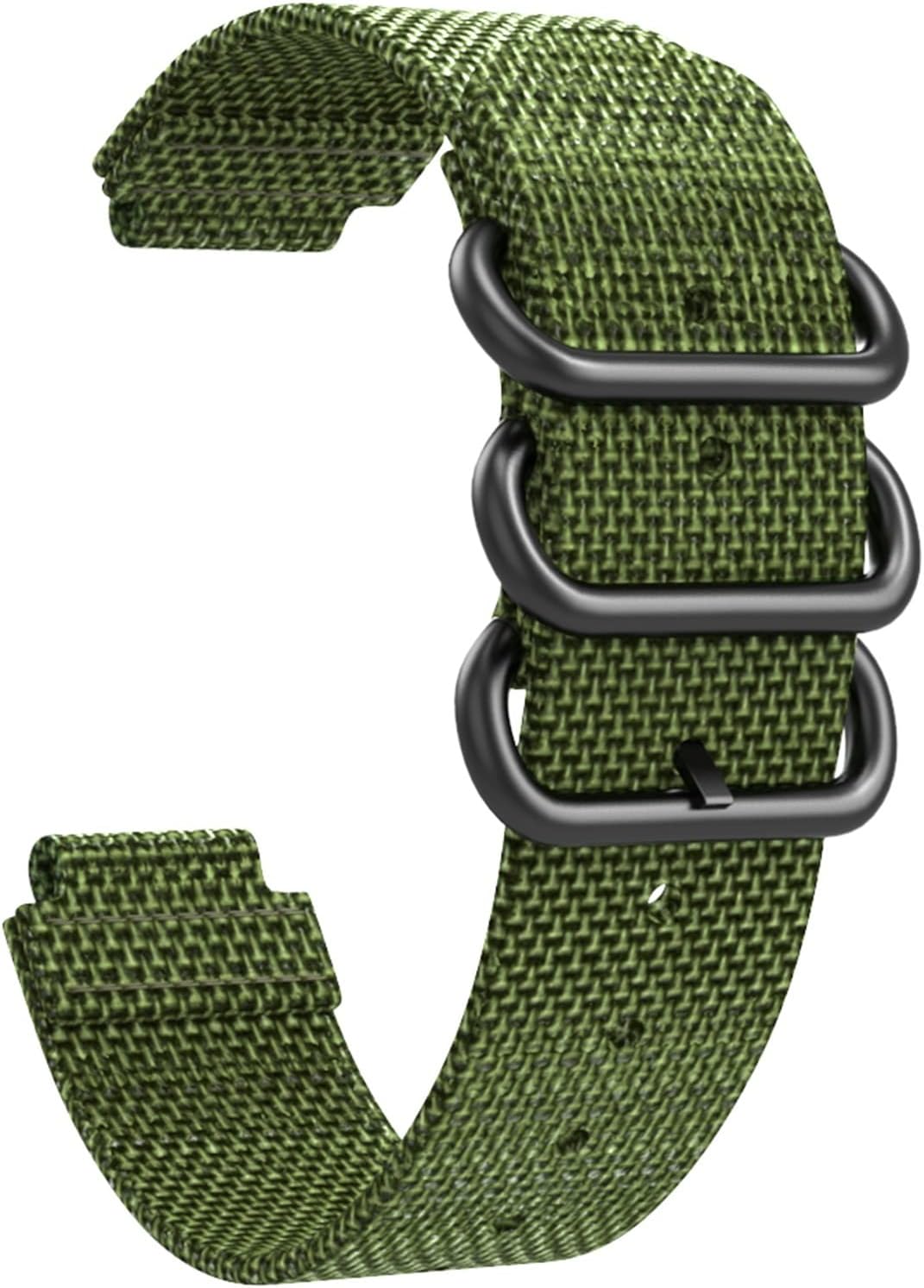 COOVS 15mm Sport Nylon Watchband Strap for Garmin Approach S6 Smart Watch for Garmin Forerunner 735XT/220/230/235/620/630 Watch Band (Color : Preto, Size : 15MM)