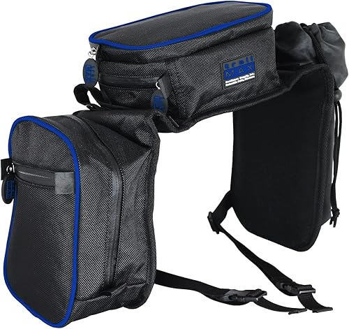 Miniatura 2 de TrailMax Bolsa compacta con pompa inglesa con bolsillo para caballo bolsa de sillín de caballo con bolsillo frontal inglés con funda para botella de