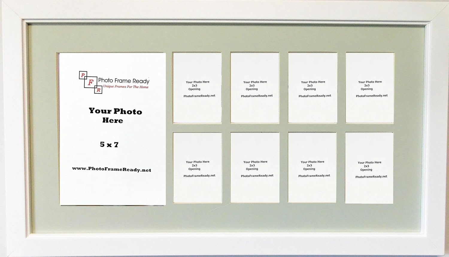 Wall Decor Childrens Nursery Green Collage Photo Moments Frame Accessories Unisex 8 Wallet Openings 1 5x7