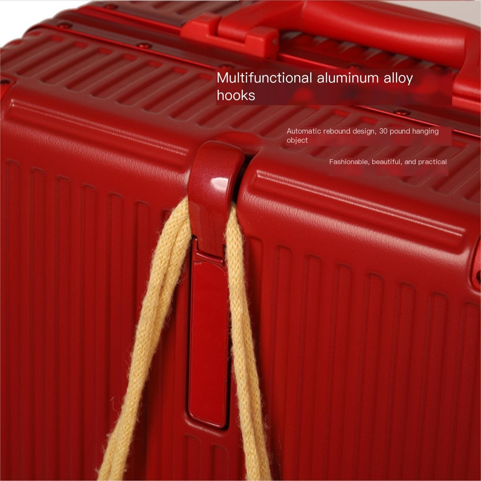 Walizka Podróżna Walizka na kółkach Aluminiowa walizka o dużej pojemności Walizka na pokład Walizka na wózek na kółkach Bagaż podręczny Walizka Wittchen (Color : B, Size : 20in)