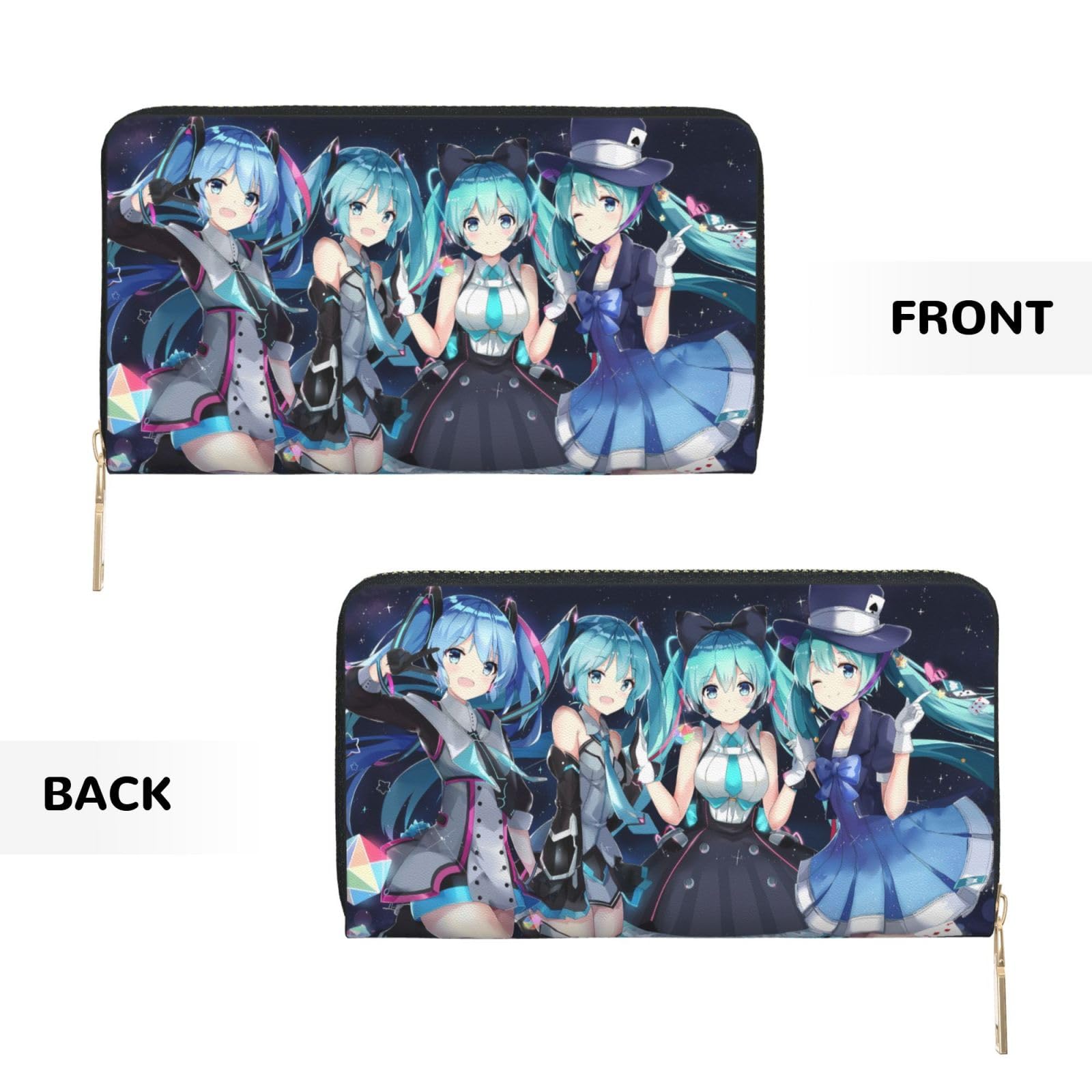 Amazon.co.jp: 財布 初音ミク 長財布 レザー ながざいふ 小銭入れ