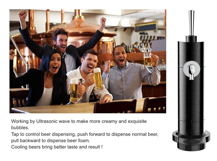 Stuurvnee Canner Beer Foamer,Portable Canned Beer Foam Machine, For