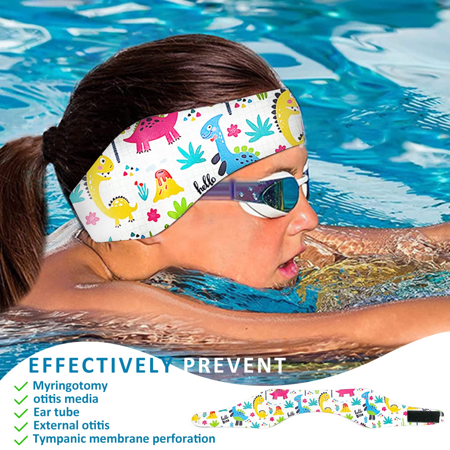 Palette Nuoto Con 2 Tappi Orecchie - Regolabili Per Adulti E Bambini, Per Allenamento - Foto 12