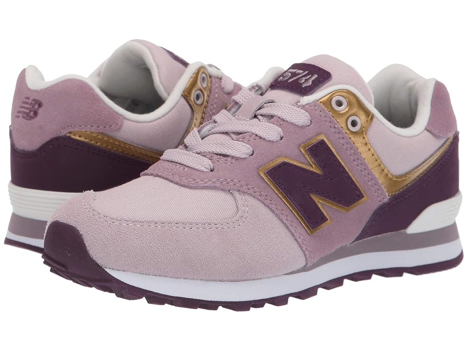 

New Balance Kids PC574v1 (Little Kid) (Light Cashmere/Dark Currant) Girls Shoes, Pink