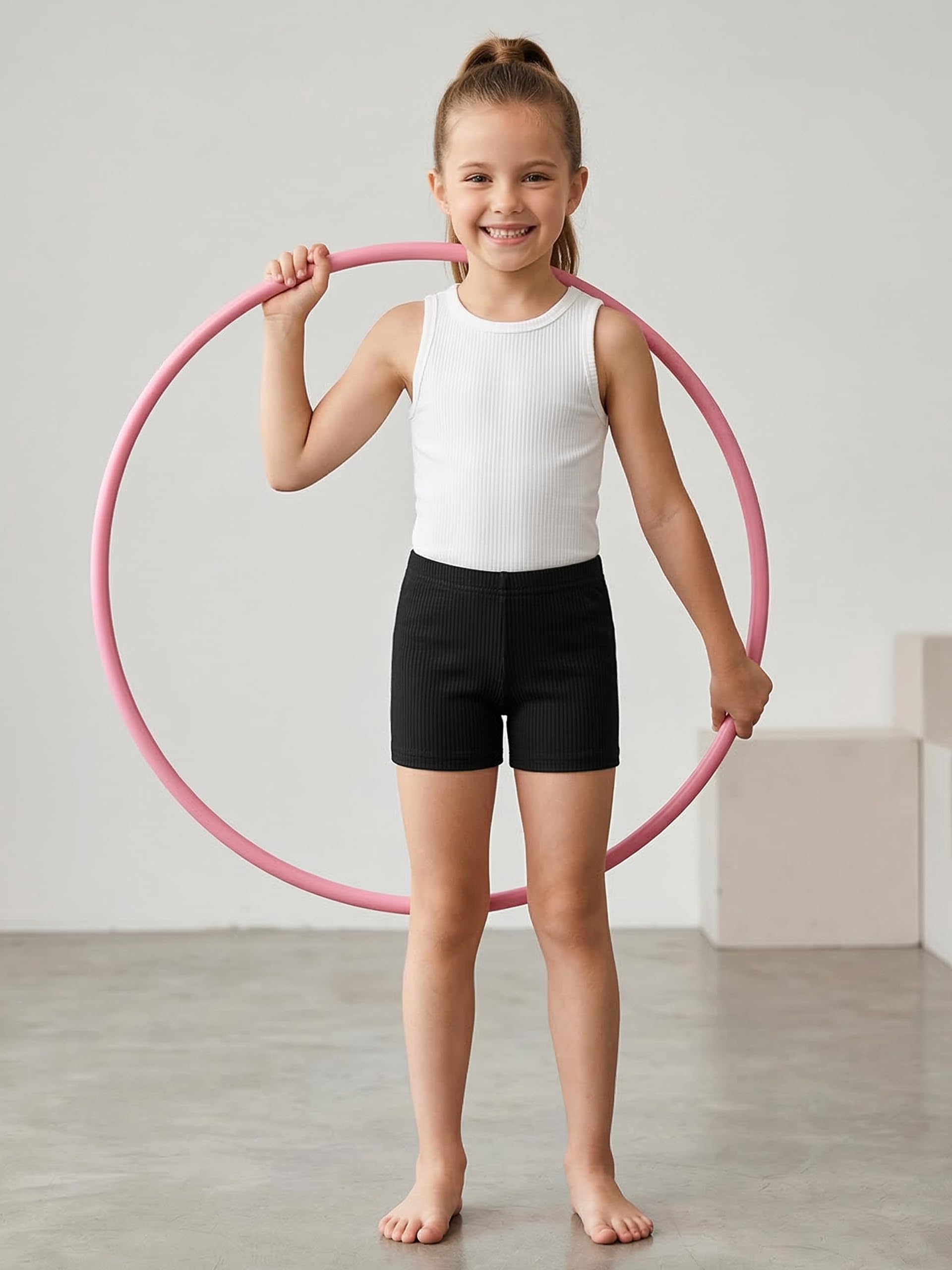 Bumeex Girls Bike Shorts Cartwheel Biker 6 Pack Spring Summer Clothes Safety Shorts Under Dress Dance Age 2-12 - 3