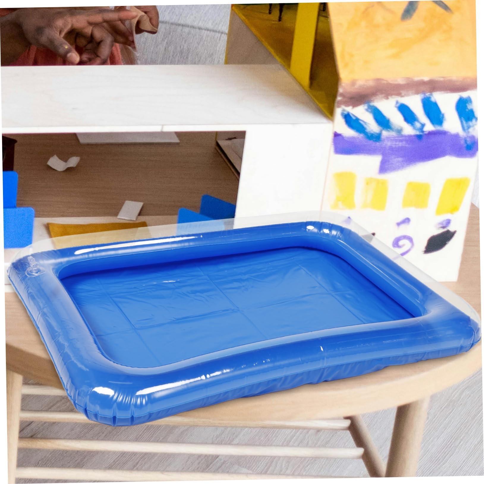 Bandeja Inflable De PVC Para Arena Y Juego De Pesca – Piscina Mini Para Interiores Y Exteriores, Fácil De Limpiar Y Guardar (60x45x3 Cm)