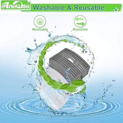 Miniatura 4 de Filtro de repuesto para Shark Navigator NV586 NV581 NV581Q NV585 NV580 Powered Lift Away DLX aspiradora vertical, 1 filtro de poste HEPA + 2 filtros