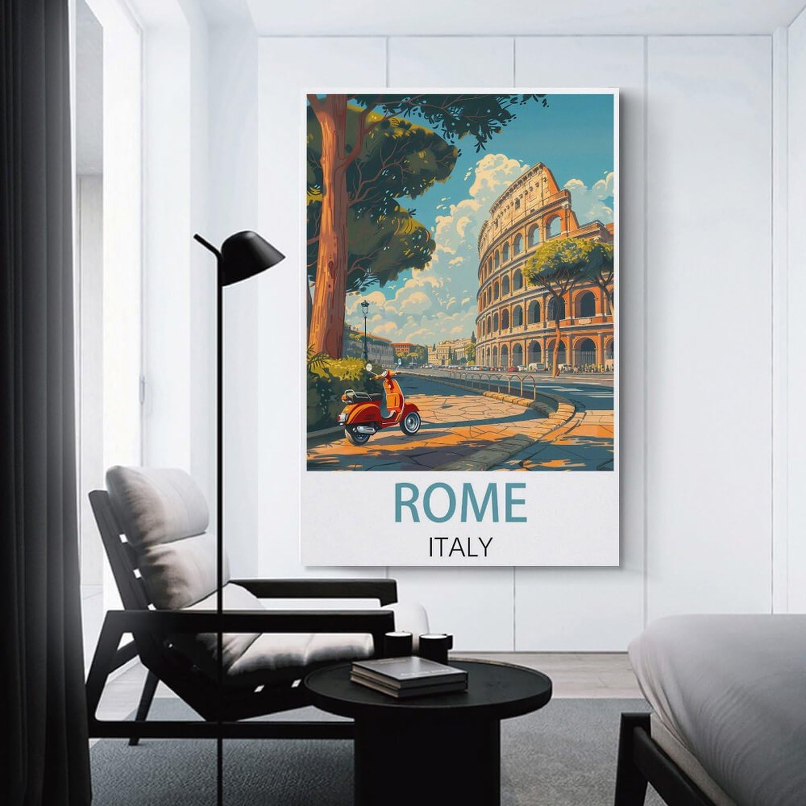 Amazon.com: ZBZGOEZO Rome Italy Vintage Travel Poster 08x12inch
