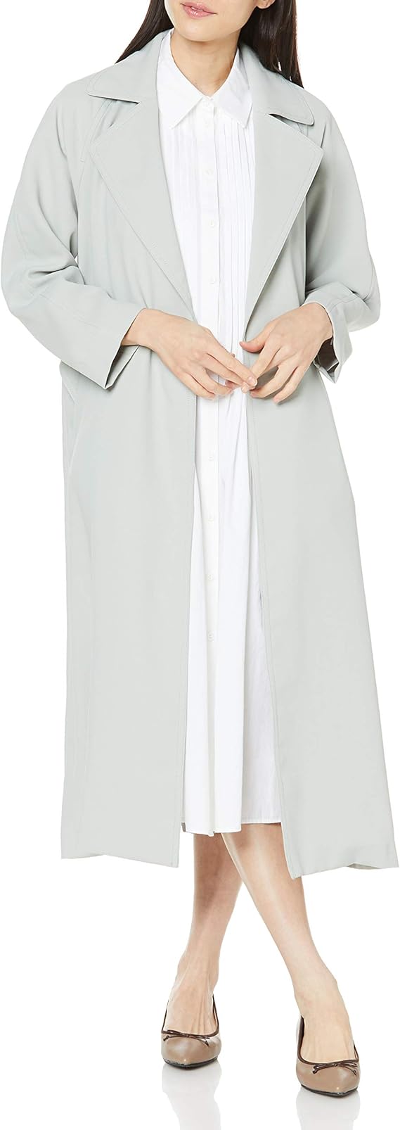 Amazon ナチュラルビューティーベーシック オーバートレンチコート コート ジャケット 通販