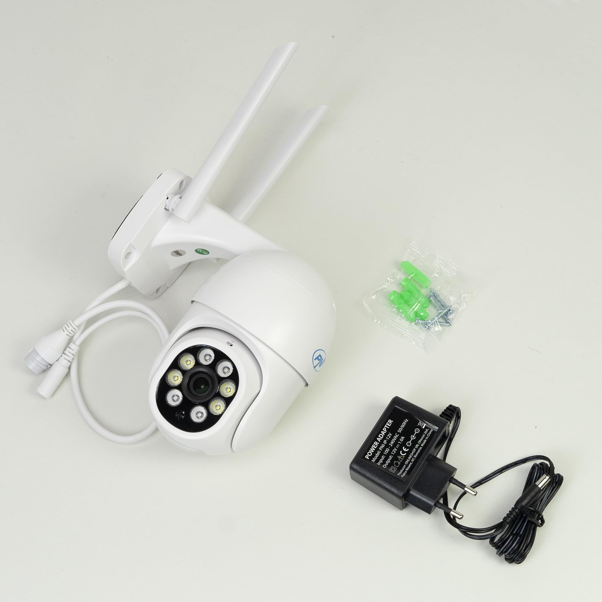 PNI Kit de videovigilancia inalámbrico House WiFi800 NVR 2 cámaras IP840 Exterior 8MP 4K IP65
