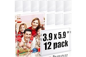 Qunclay 12 Pcs Sublimation Blanks Crystal, Glass Photo Block for Sublimation Decoration