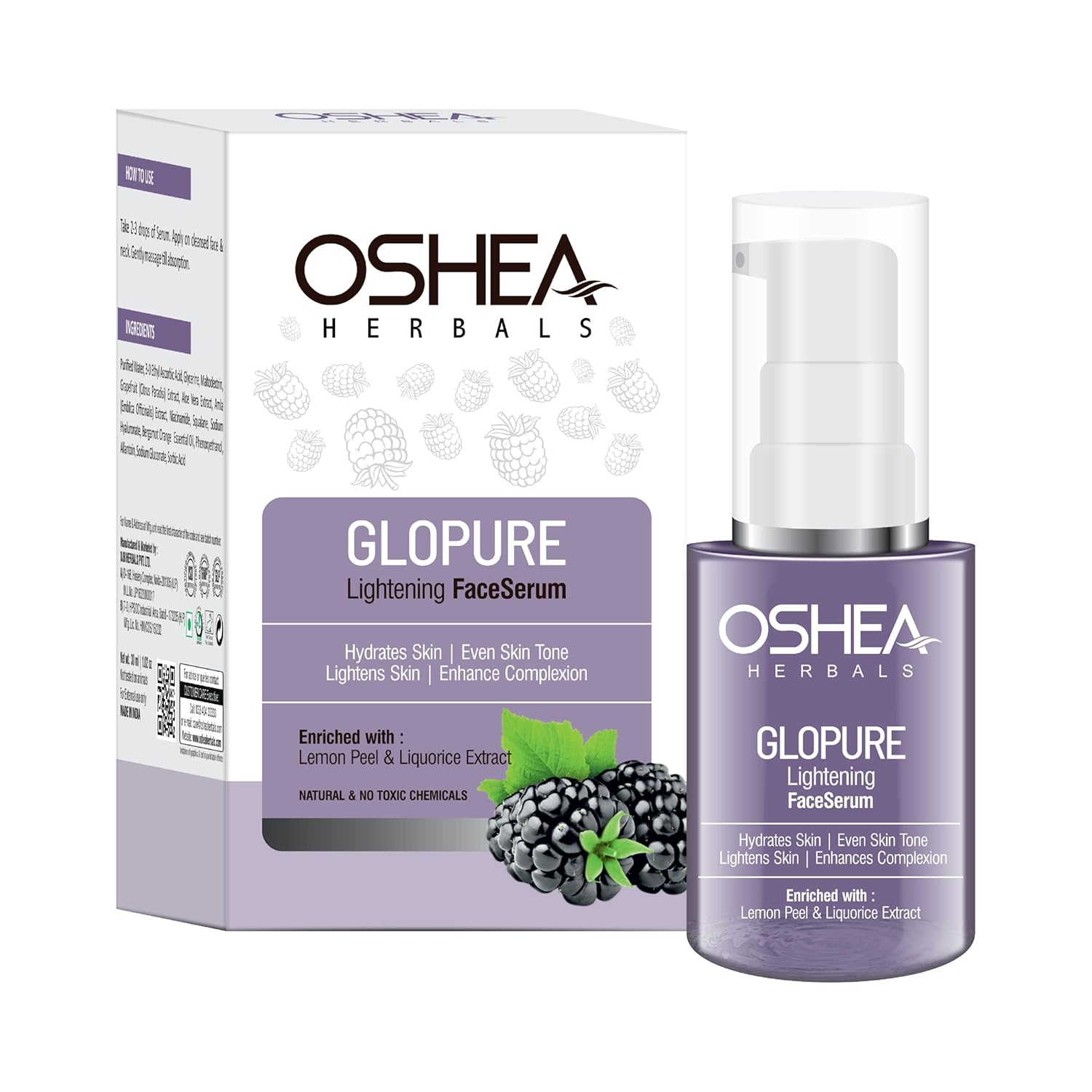 Oshea Herbals Glopure Lightening Face Serum For Normal Skin Type