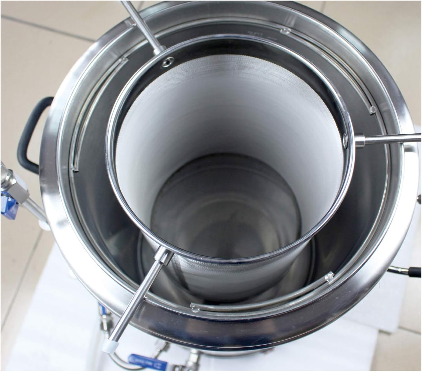 YUEWO Filter Brewing 30CM*20CM Hopper Strainer 304 Stainless Steel 300-400 Micron Mesh Homebrew Hops Beer & Tea Kettle Brew Filter