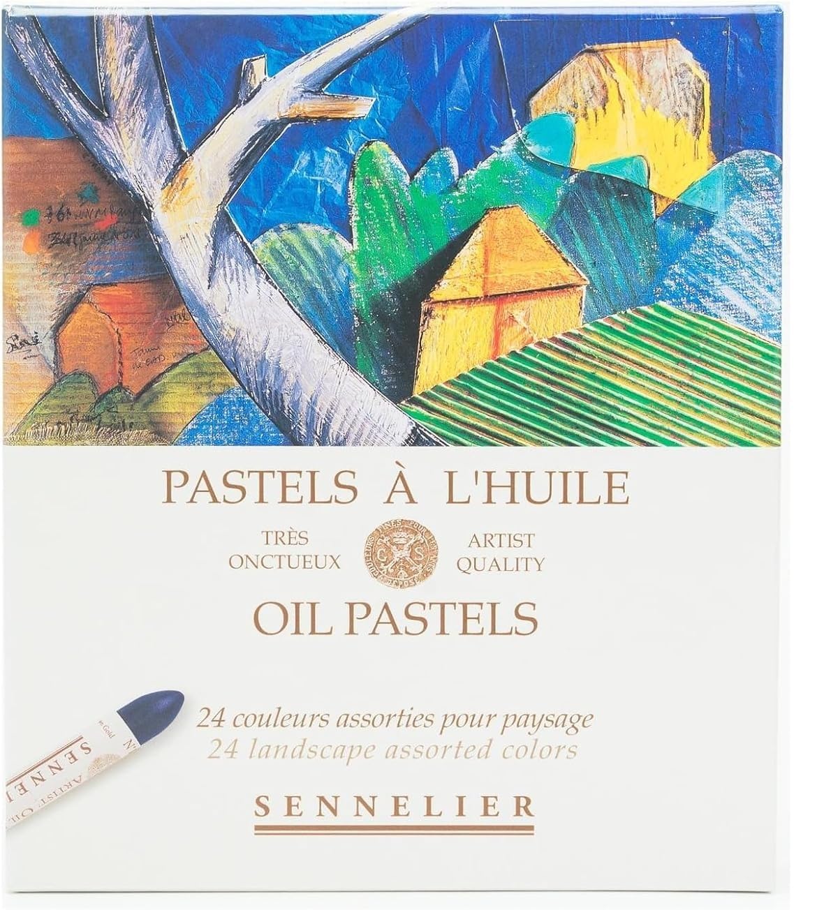 Sennelier Pastels Oil 24 Colours Landscape e 1 Cartolina