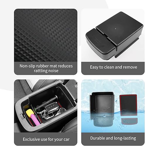 Miniatura 5 de CDEFG Bandeja organizadora de consola central Trax 2024 para Chevy Trax 2024Buick Encore GX 2024, organizador de consola central, bandeja de