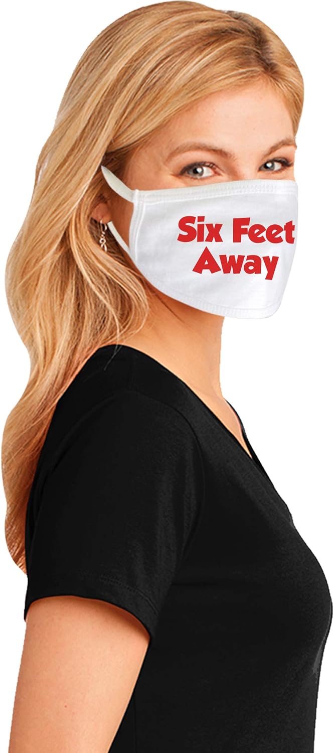 TEEAMORE Custom Face Mask Add Your Text Men Women Reusable Cotton Personalized Mouth Mask