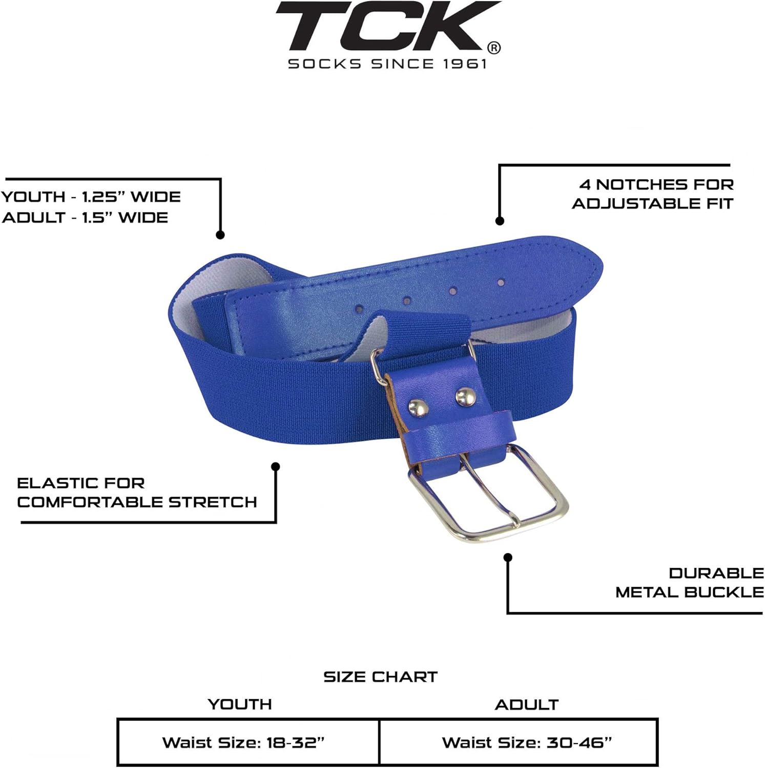 Baseball Belt and Socks Combo Over the Knee - Youth and Adult Sizes Prosport - Image 2