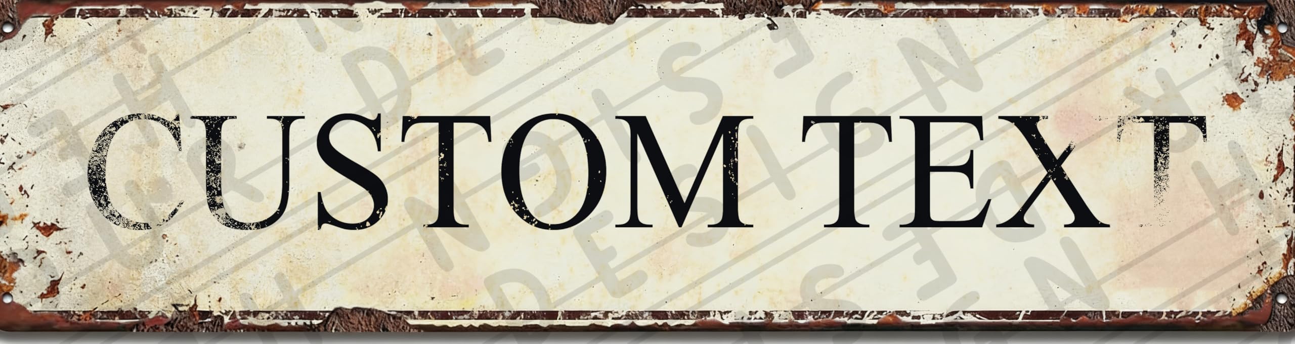 Personalized 16x4 Metal Sign Custom Message Gift Parent Friend Lover