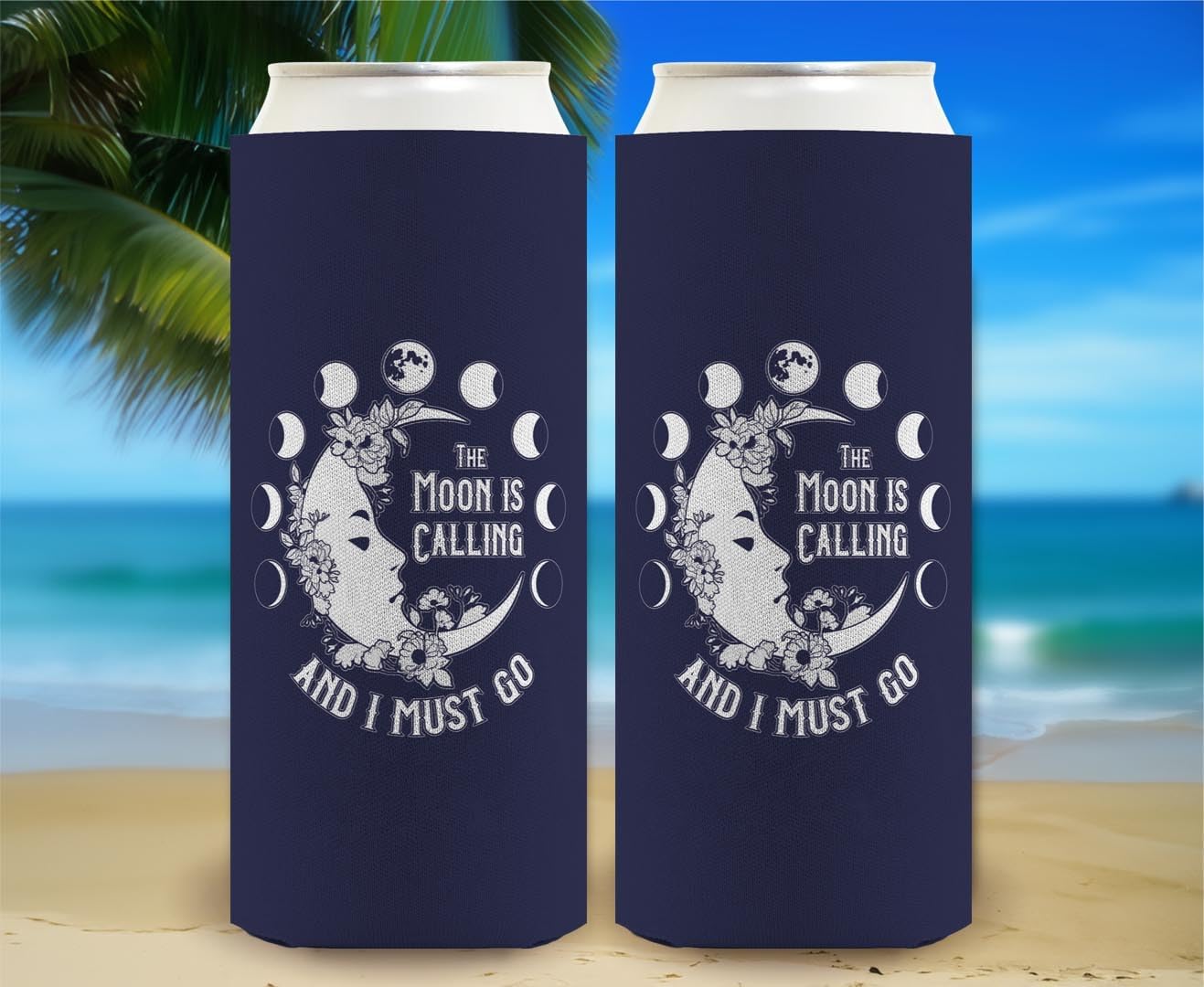 Halloween Witch Gift The Moon Is Calling And I Must Go 12-Pack Ultra Slim Can Thermocoolers