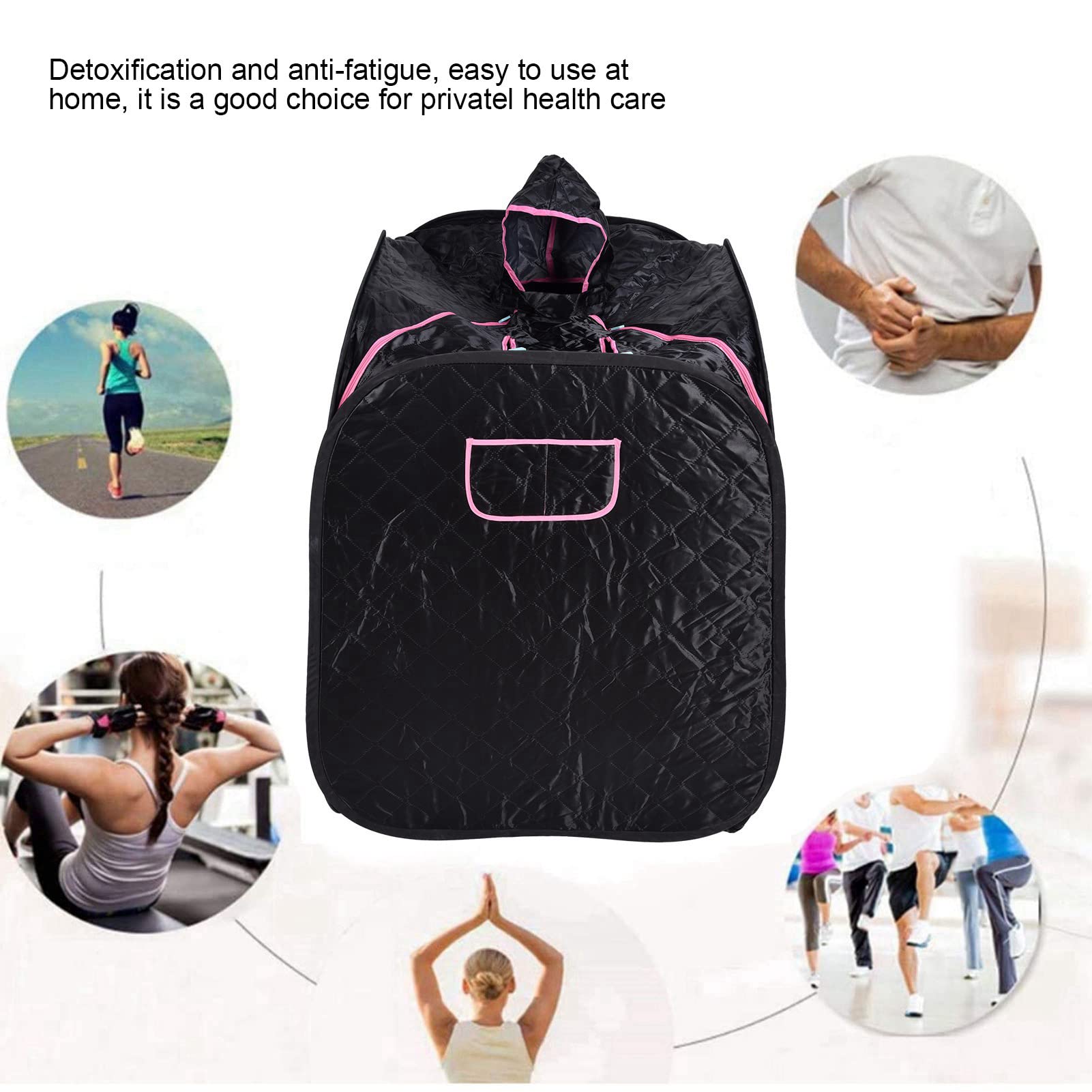 Haofy Sauna de Vapor Personal Portátil, Mini Caja de Sauna Multifunción para Casa