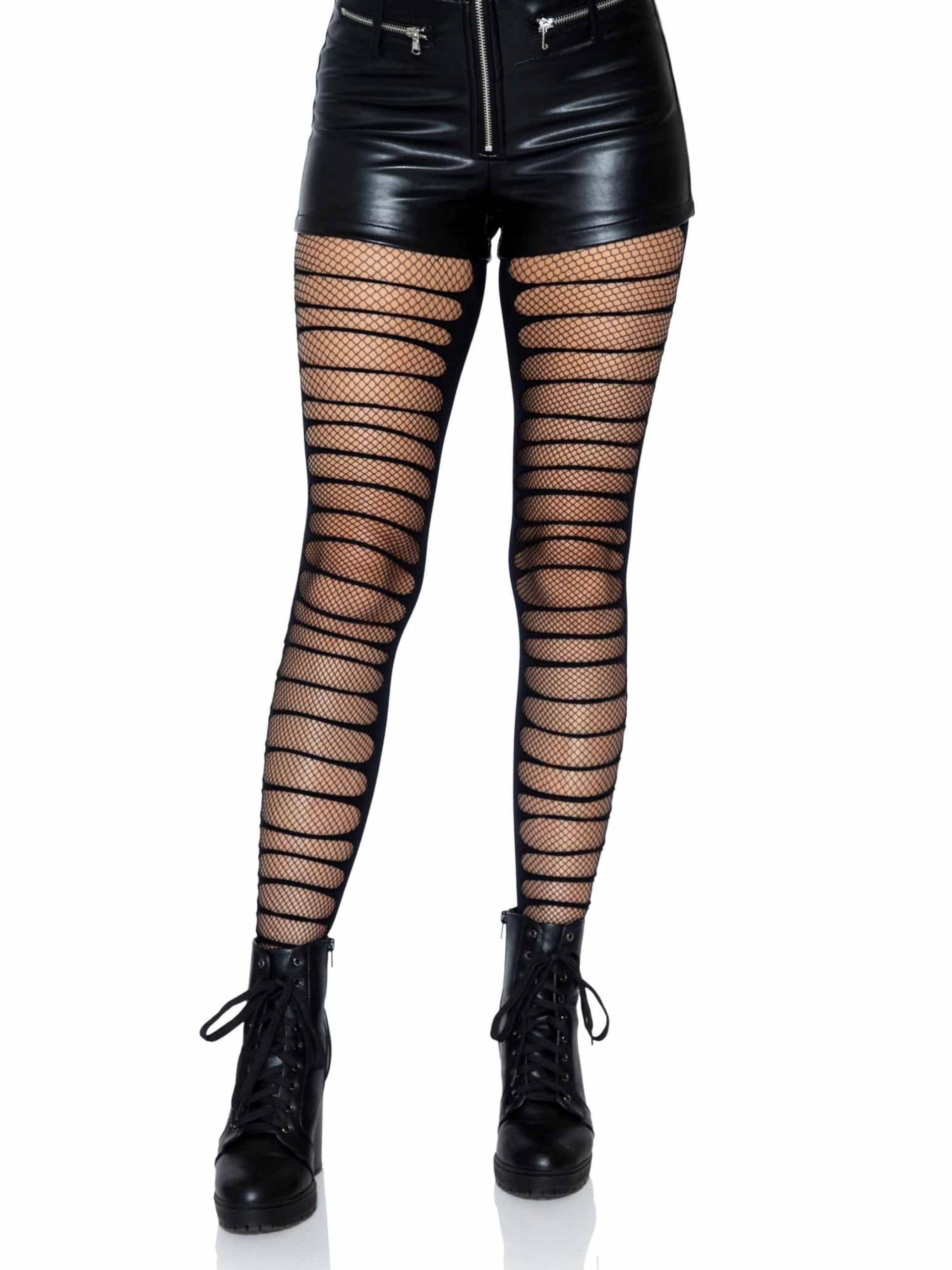 Leg Avenue Women's Dark Alternative Fishnet Tights