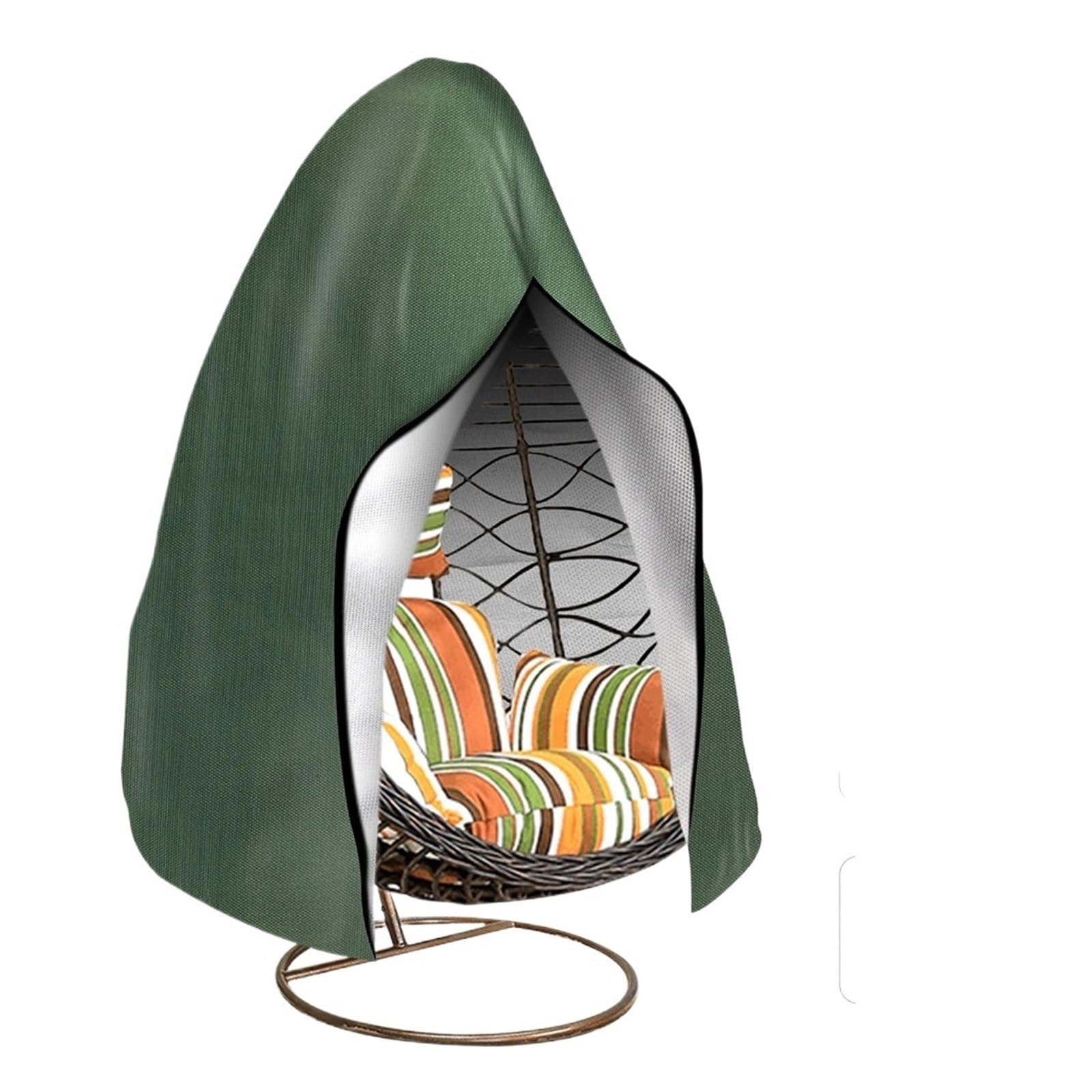Lsyhhxc Green Waterproof Heavy Duty Single Hanging Egg Swing Chair Cover