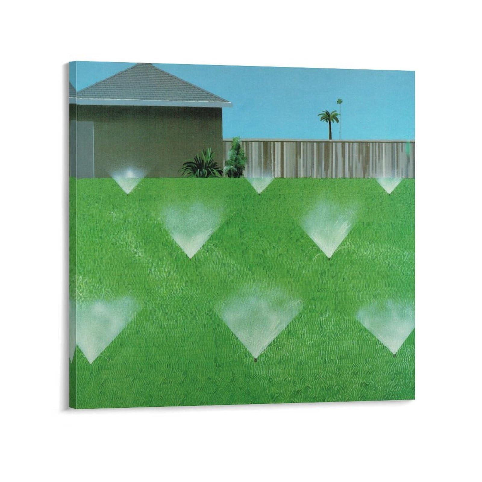 David Hockney Arrival of Spring Waterproof Fabric Poster (70) Artworks Canvas Poster Wall Art Prints Home Modern Decor 20x20inch(50x50cm)