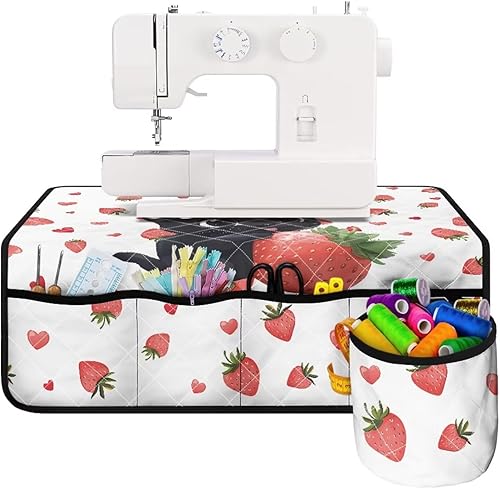 Miniatura 158 de Tapetes para máquina de coser de girasol y colibrí para mesa con bolsillos, para máquinas de coser de Acción de Gracias, alfombrillas para reducir