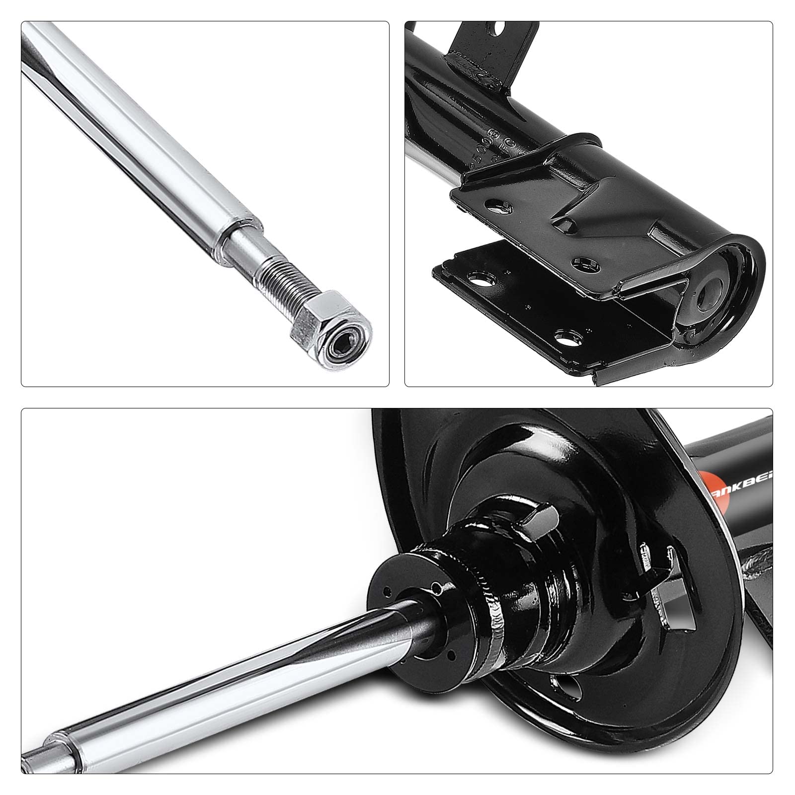Frankberg 2x Ammortizzatori per sospensioni Ammortizzatori per telaio Anteriore sinistro destro 497mm Pressione del gas Compatibile con 308 SW I 4E 4H 308 I 4A 4C Replace# 520806,520803