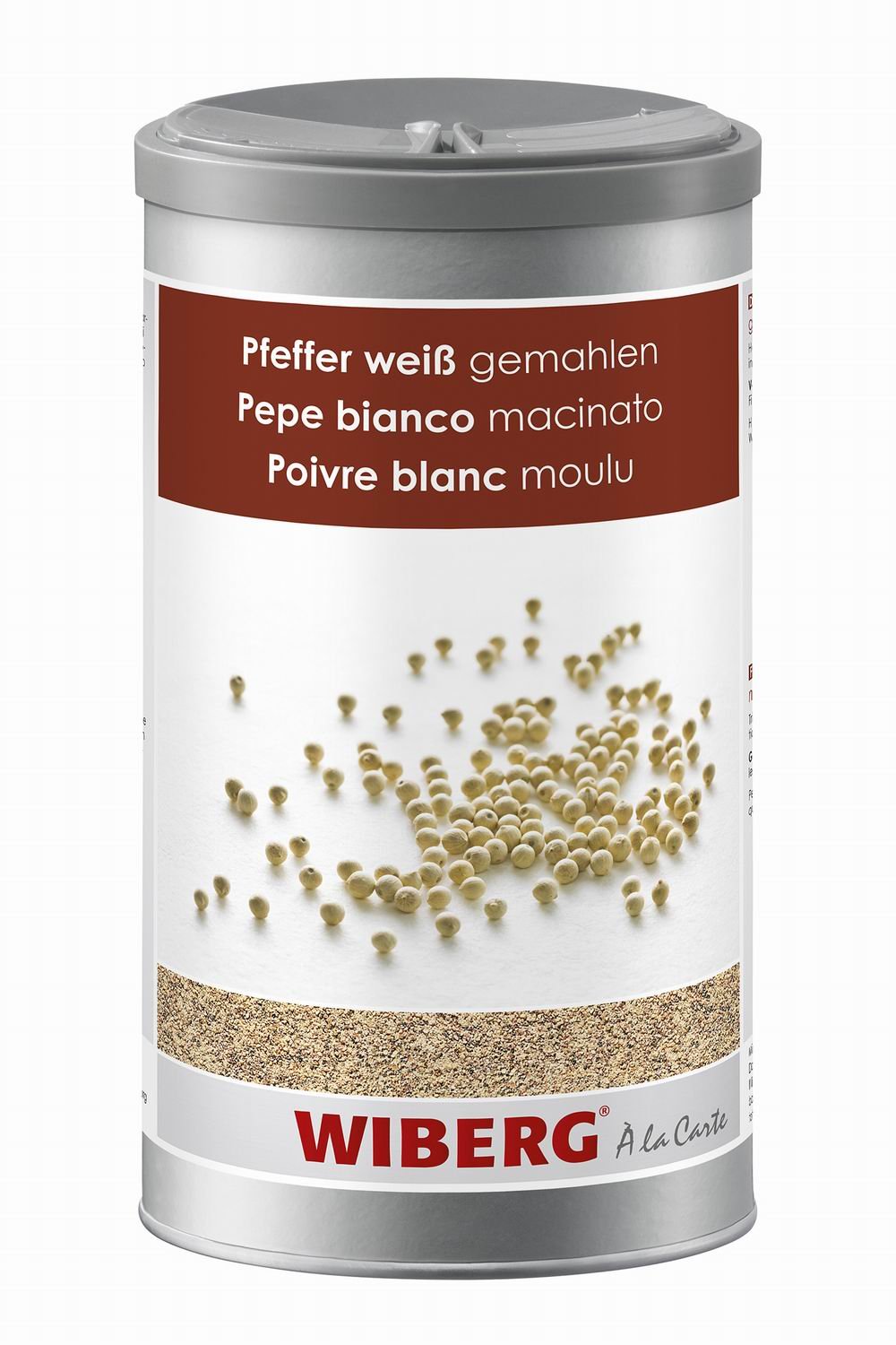 Wiberg - Pfeffer weiß, gemahlen, 650g, Aromatresor Gewürz